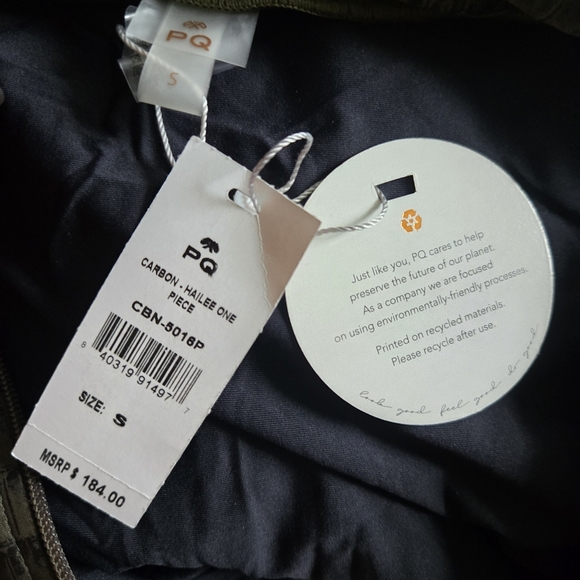 New PQ Swim Women Carbon Croc Print Hailee 1 Pc Swimsuit NWT Small - Picture 9 of 10